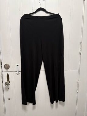 Nicole Bakti Black Wide-Leg Ponte Pants
